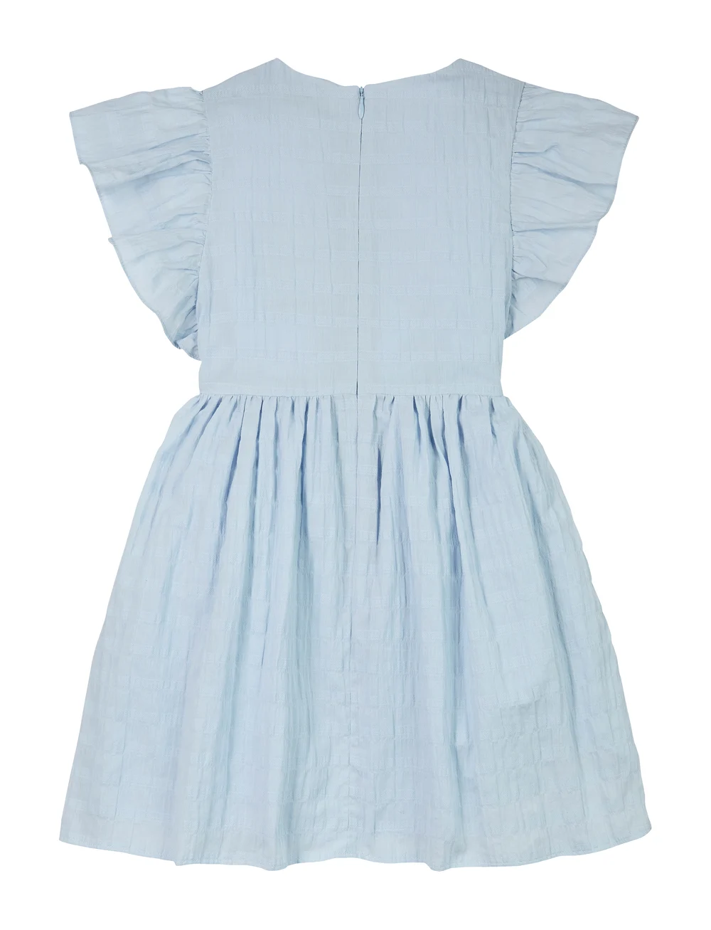 Tommy Hilfiger - TEXTURED COTTON DRESS SS - kortärmade vardagsklänningar - breezy blue - 2