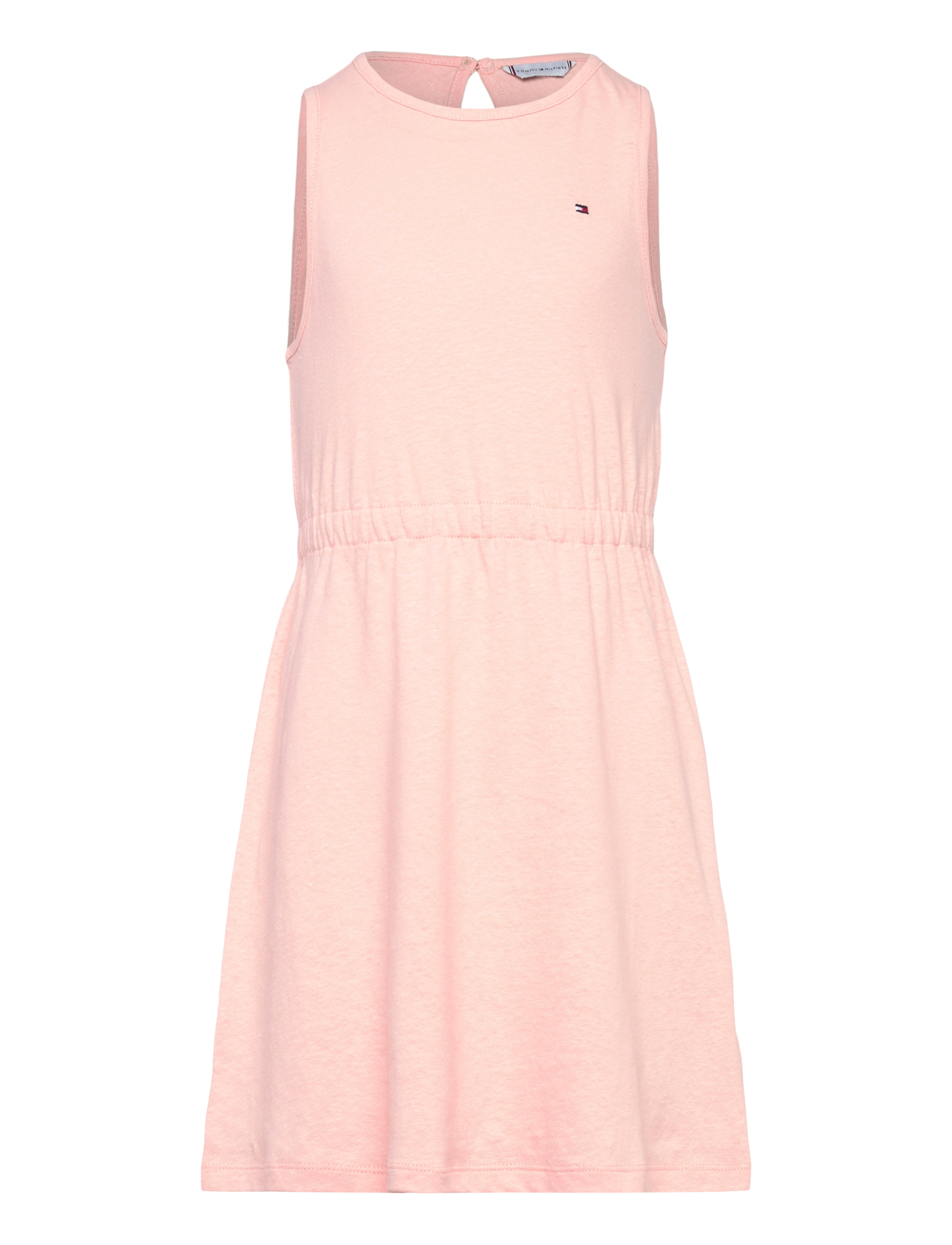 Tommy Hilfiger LINEN JERSEY DRESS SLVLS - Tommy Hilfiger - CORAL ICE / pink/rose