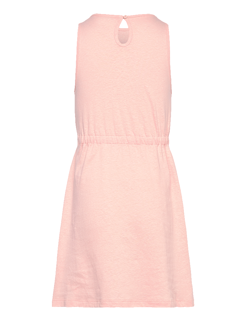Tommy Hilfiger - LINEN JERSEY DRESS SLVLS - hihattomat arkimekot - coral ice - 2