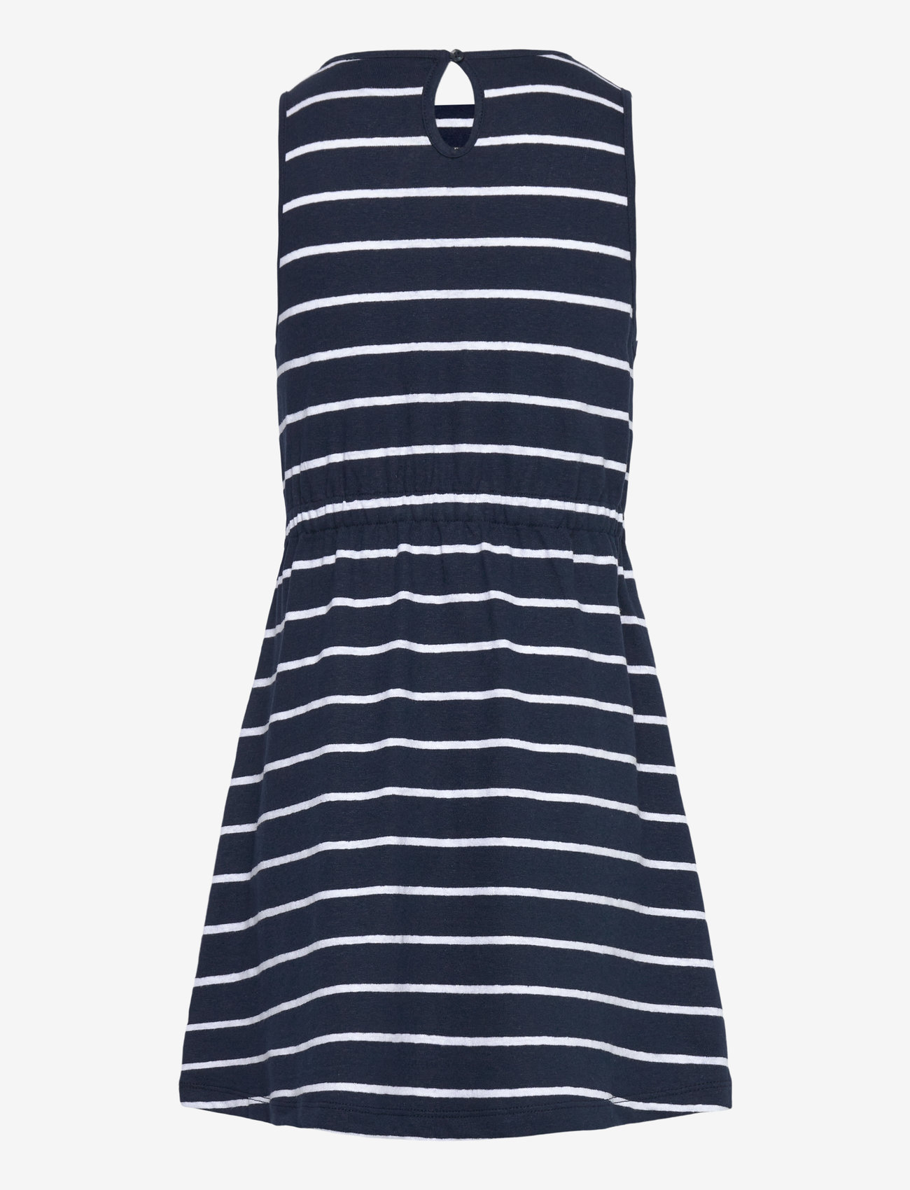 Tommy Hilfiger - LINEN JERSEY DRESS SLVLS - Ärmellose freizeitkleider - dark night navy stripes - 2