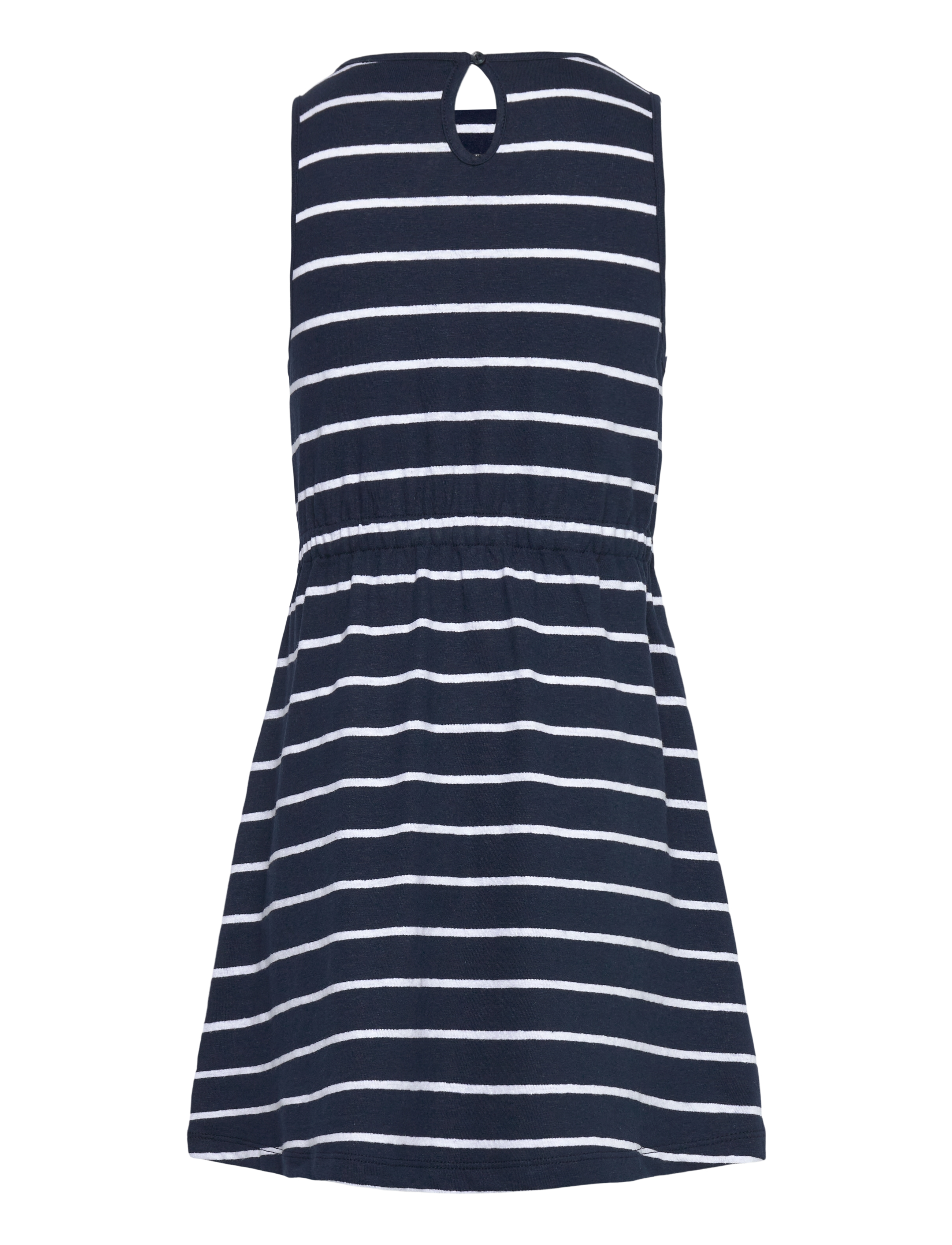 Tommy Hilfiger - LINEN JERSEY DRESS SLVLS - laisvalaikio suknelės be rankovių - dark night navy stripes - 2