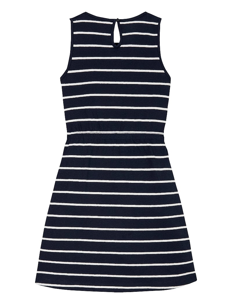 Tommy Hilfiger - LINEN JERSEY DRESS SLVLS - Ärmellose freizeitkleider - dark night navy stripes - 3