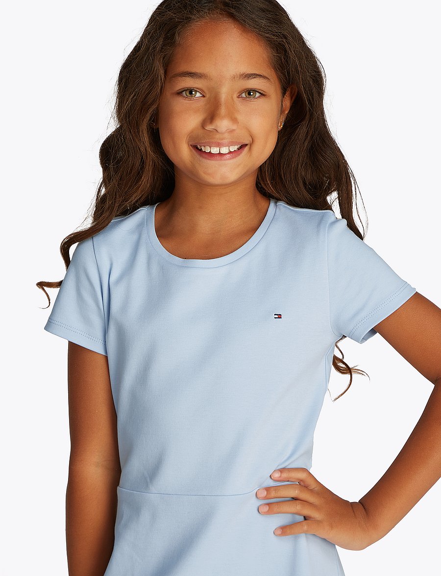 Tommy Hilfiger - ESSENTIAL SKATER DRESS SS - breezy blue - 0