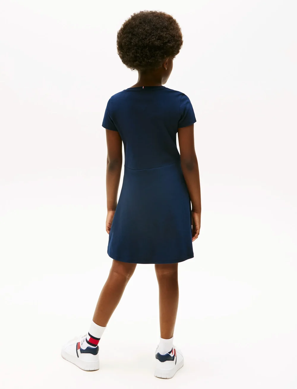 Tommy Hilfiger - ESSENTIAL SKATER DRESS SS - kortärmade vardagsklänningar - dark night navy - 3