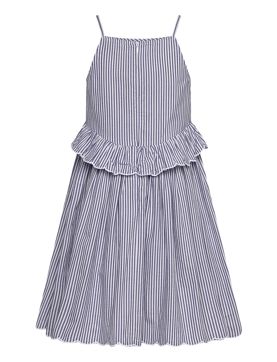 Tommy Hilfiger - STRIPED STRAP DRESS SLVLS - casual jurken zonder mouwen - dark night navy stripes - 2