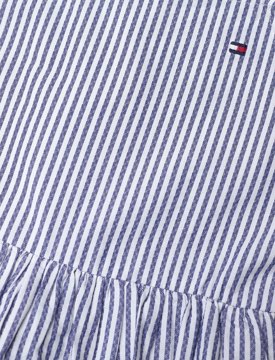 Tommy Hilfiger - STRIPED STRAP DRESS SLVLS - casual jurken zonder mouwen - dark night navy stripes - 4