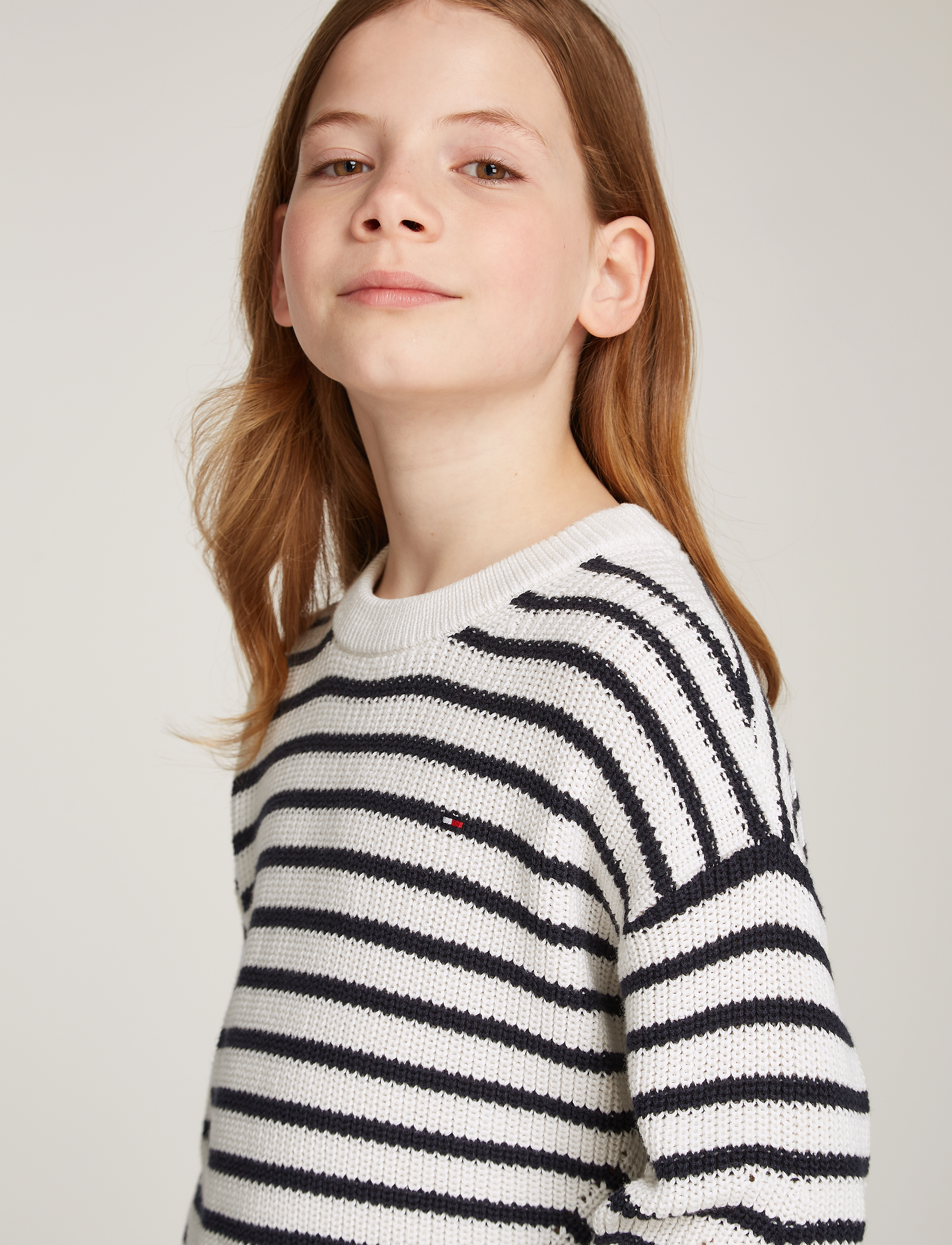 Tommy Hilfiger - ESSENTIAL STRIPE SWEATER - ancient white desert sky stripe - 5