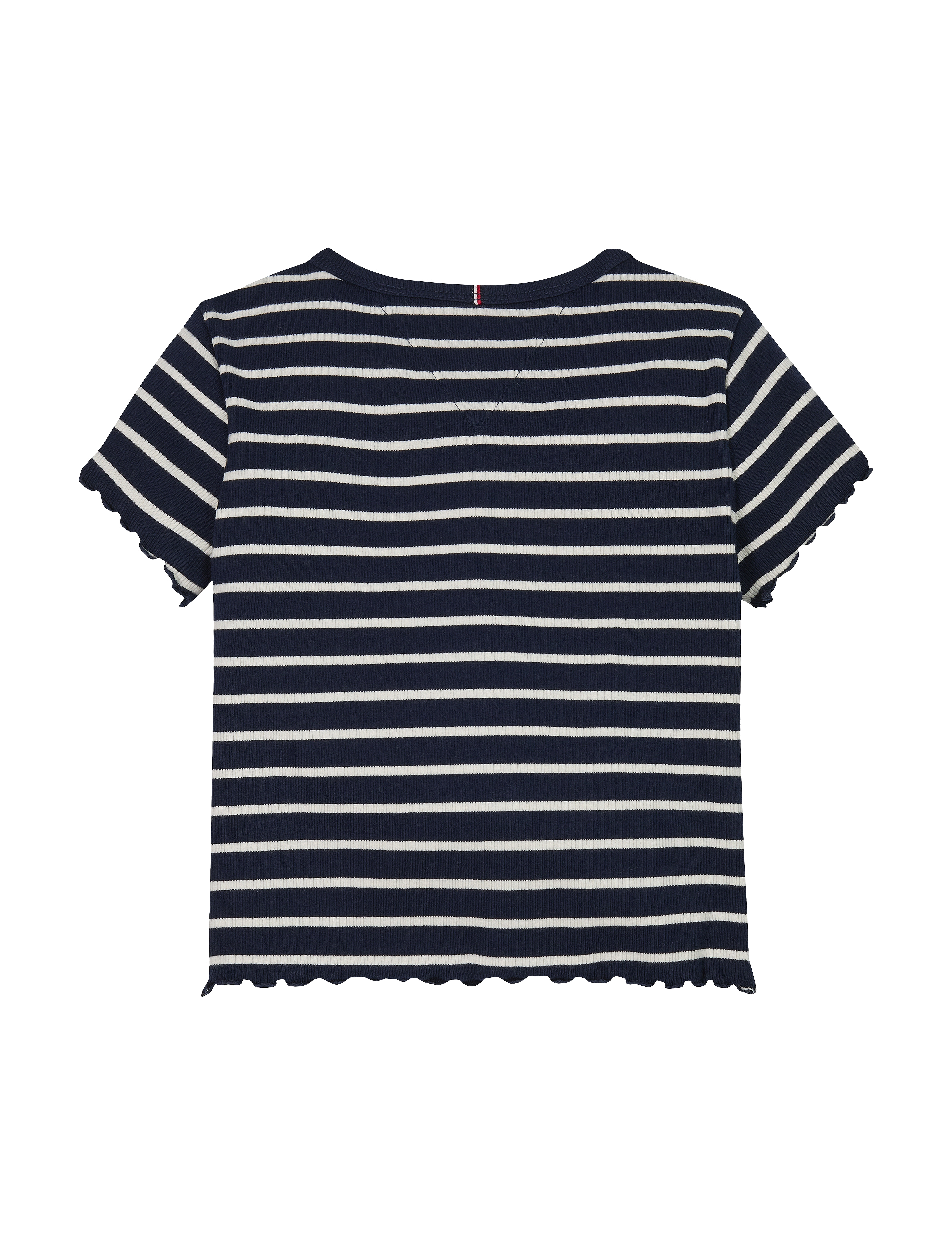 Tommy Hilfiger - RIB KNIT TOP SS - kurzärmelige - blue base white stripe - 2