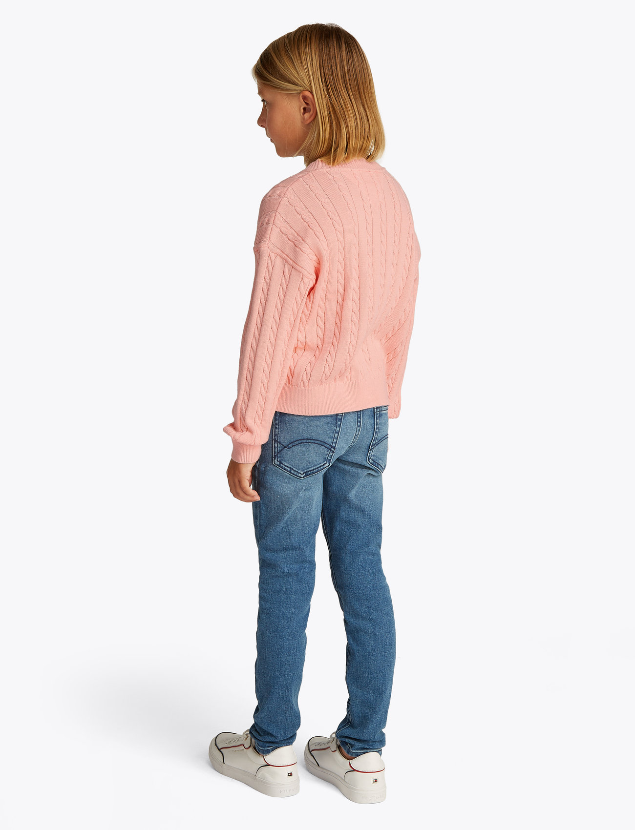 Tommy Hilfiger - CABLE SWEATER - coral ice - 3