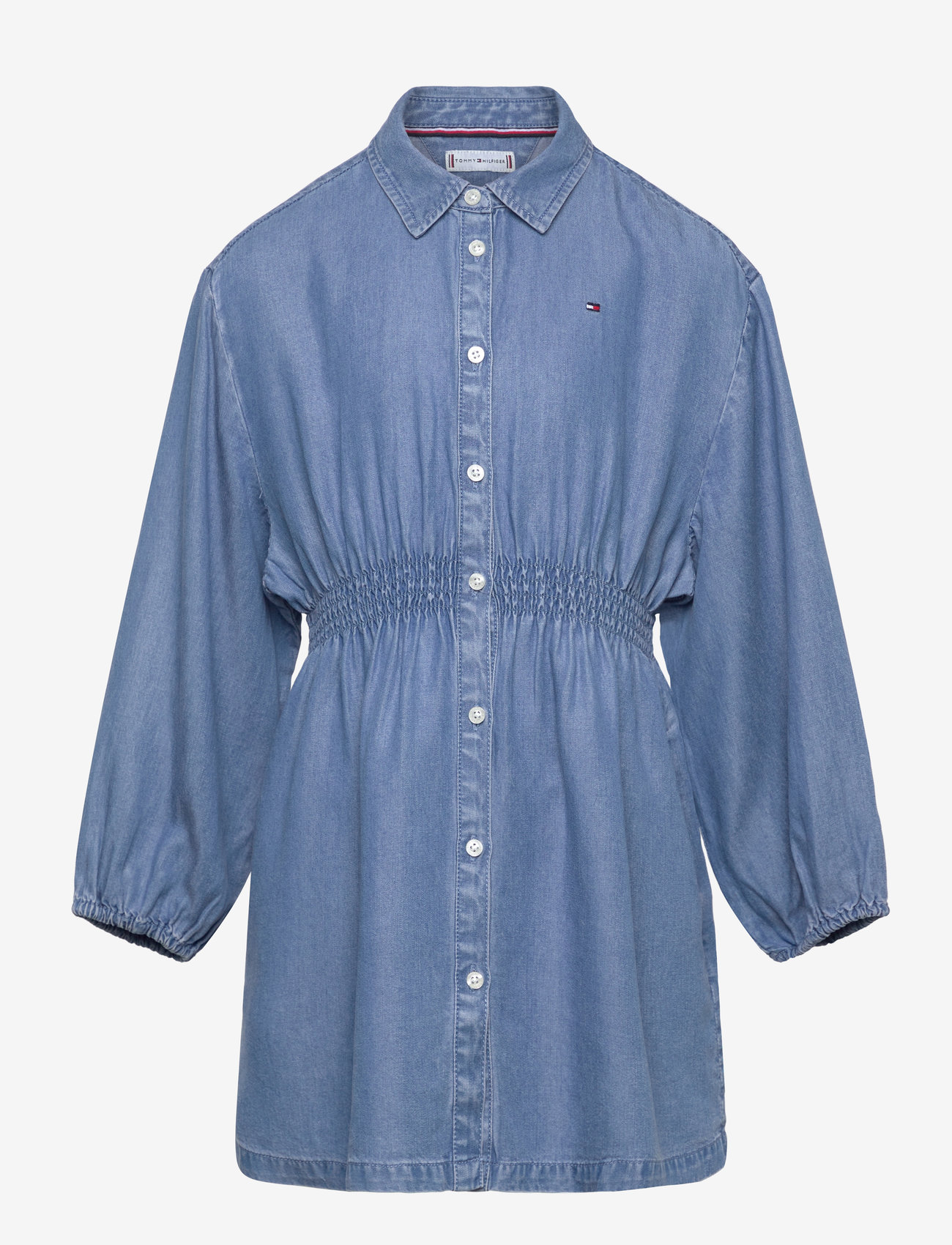 Tommy Hilfiger - CHAMBRAY SHIRT DRESS LS - langärmelige freizeitkleider - denim medium 01 - 1