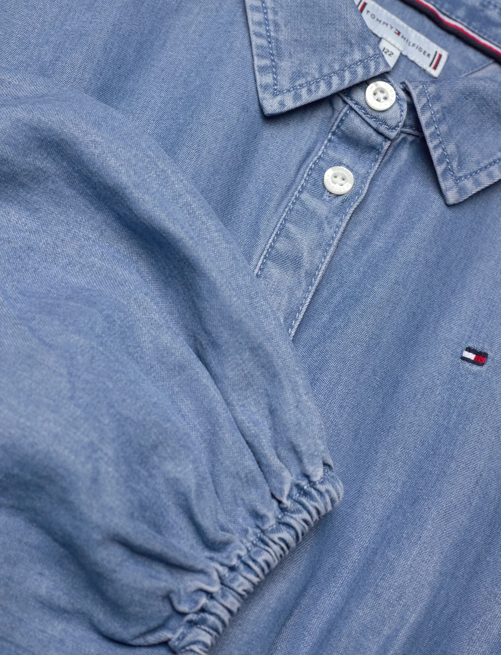Tommy Hilfiger - CHAMBRAY SHIRT DRESS LS - långärmade vardagsklänningar - denim medium 01 - 5