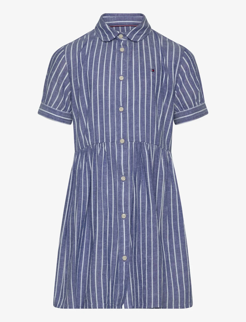 Tommy Hilfiger - STRIPED DRESS SS - kurzärmelige freizeitkleider - blue spell - 1