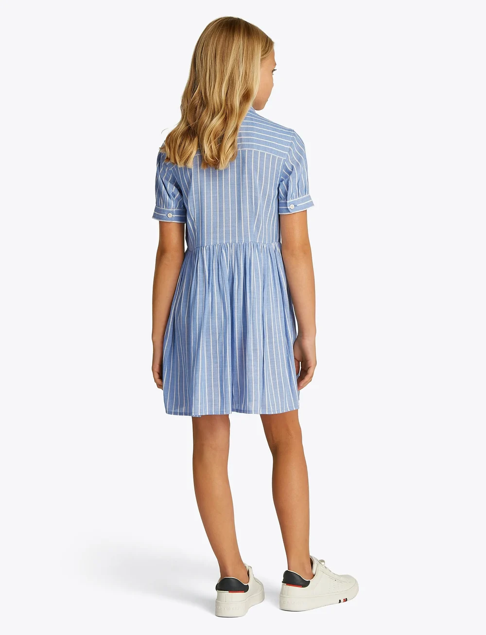 Tommy Hilfiger - STRIPED DRESS SS - kurzärmelige freizeitkleider - blue spell - 3