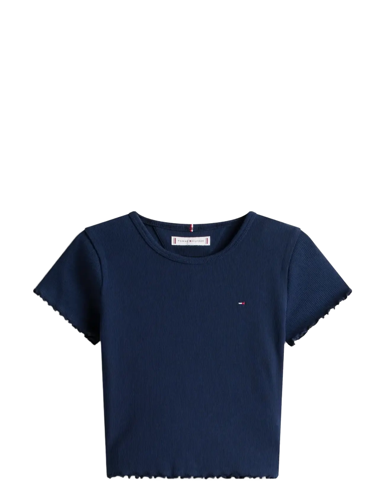 Tommy Hilfiger ESSENTIAL RIB TOP SS - Basics - DARK NIGHT NAVY / navy