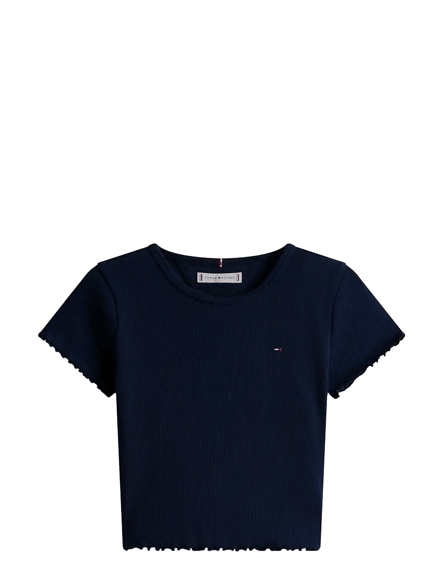 Tommy Hilfiger - ESSENTIAL RIB TOP SS - kurzärmelige - dark night navy - 2