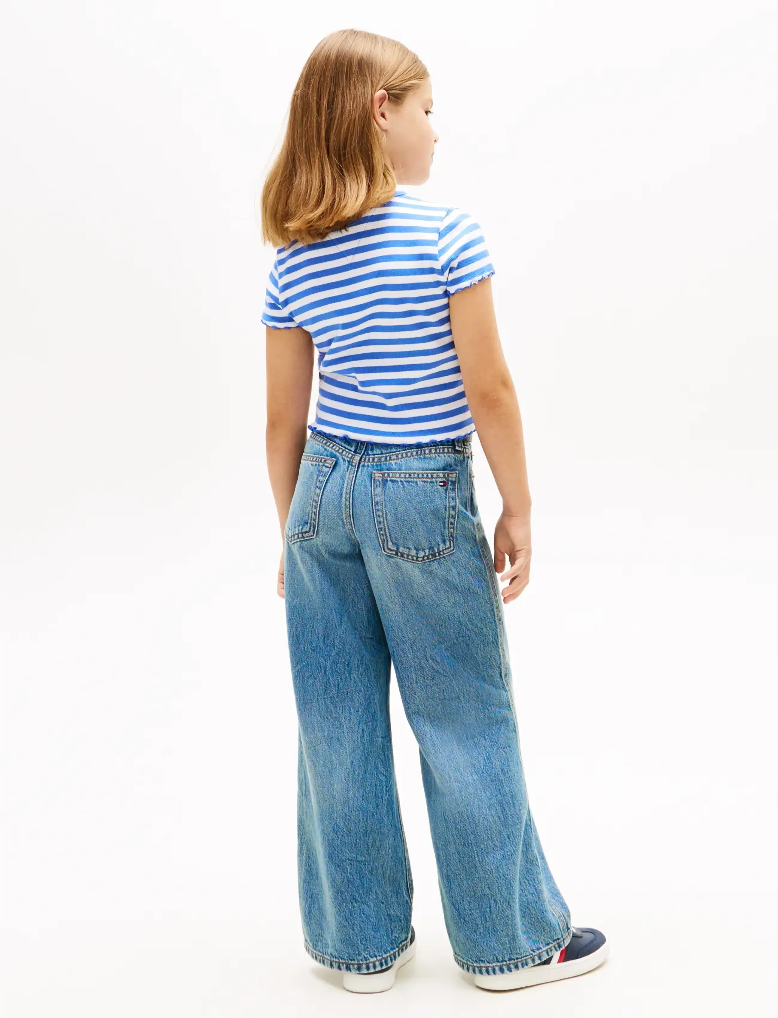Tommy Hilfiger - ESSENTIAL RIB TOP SS - kurzärmelige - empire blue stripes - 2