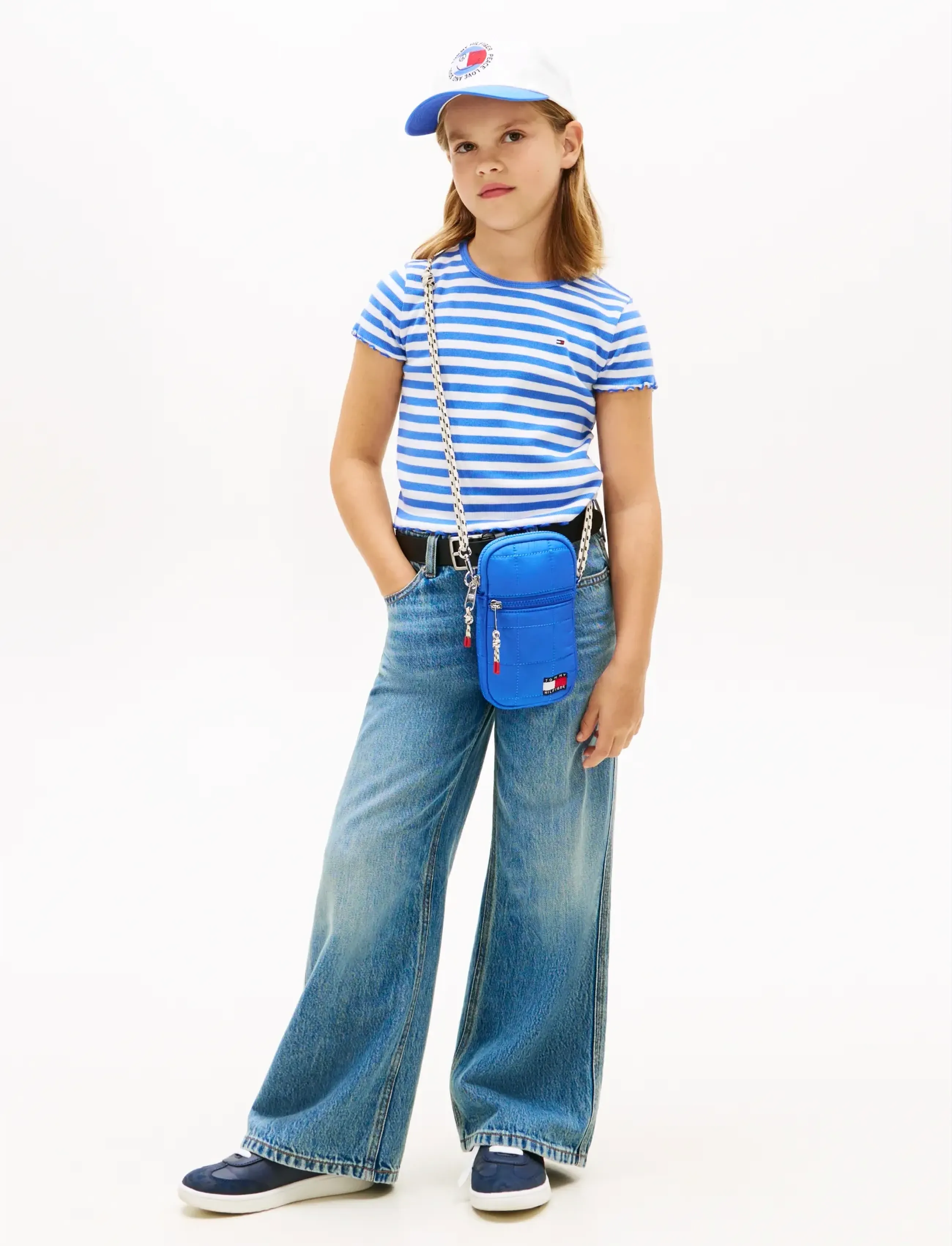 Tommy Hilfiger - ESSENTIAL RIB TOP SS - kurzärmelige - empire blue stripes - 3