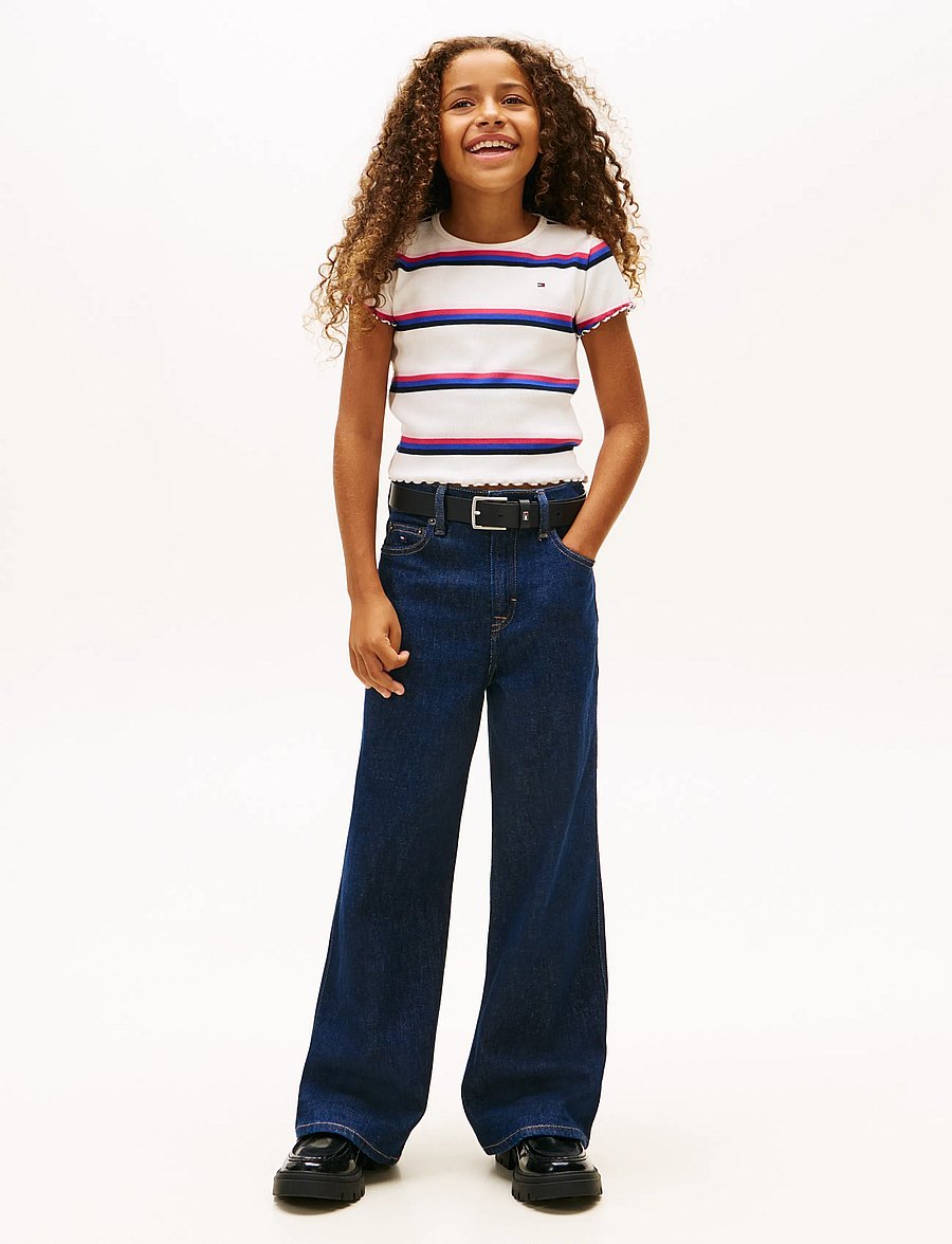Tommy Hilfiger - ESSENTIAL RIB TOP SS - kortærmede t-shirts - off white - 3