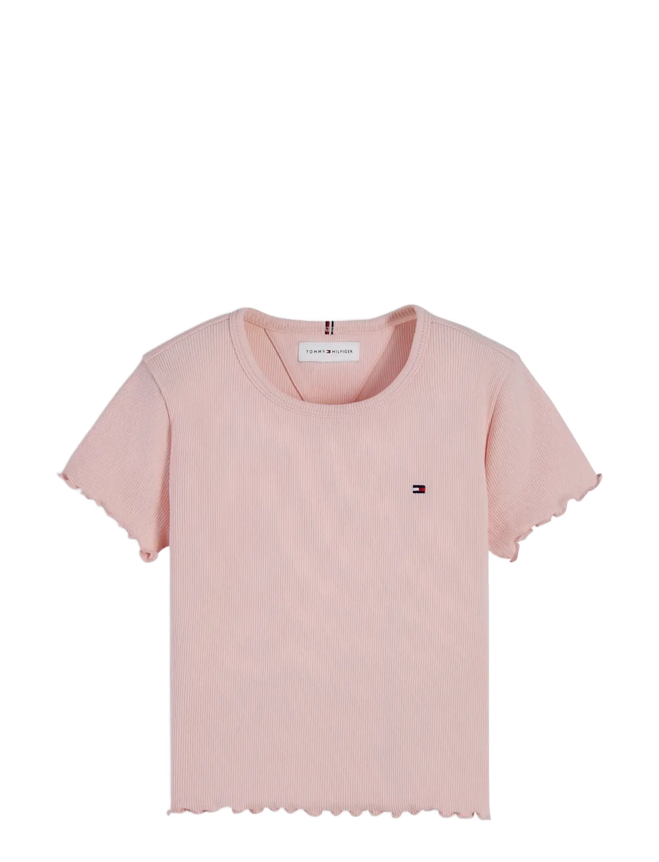 Tommy Hilfiger - ESSENTIAL RIB TOP SS - kurzärmelige - whimsy pink - 1
