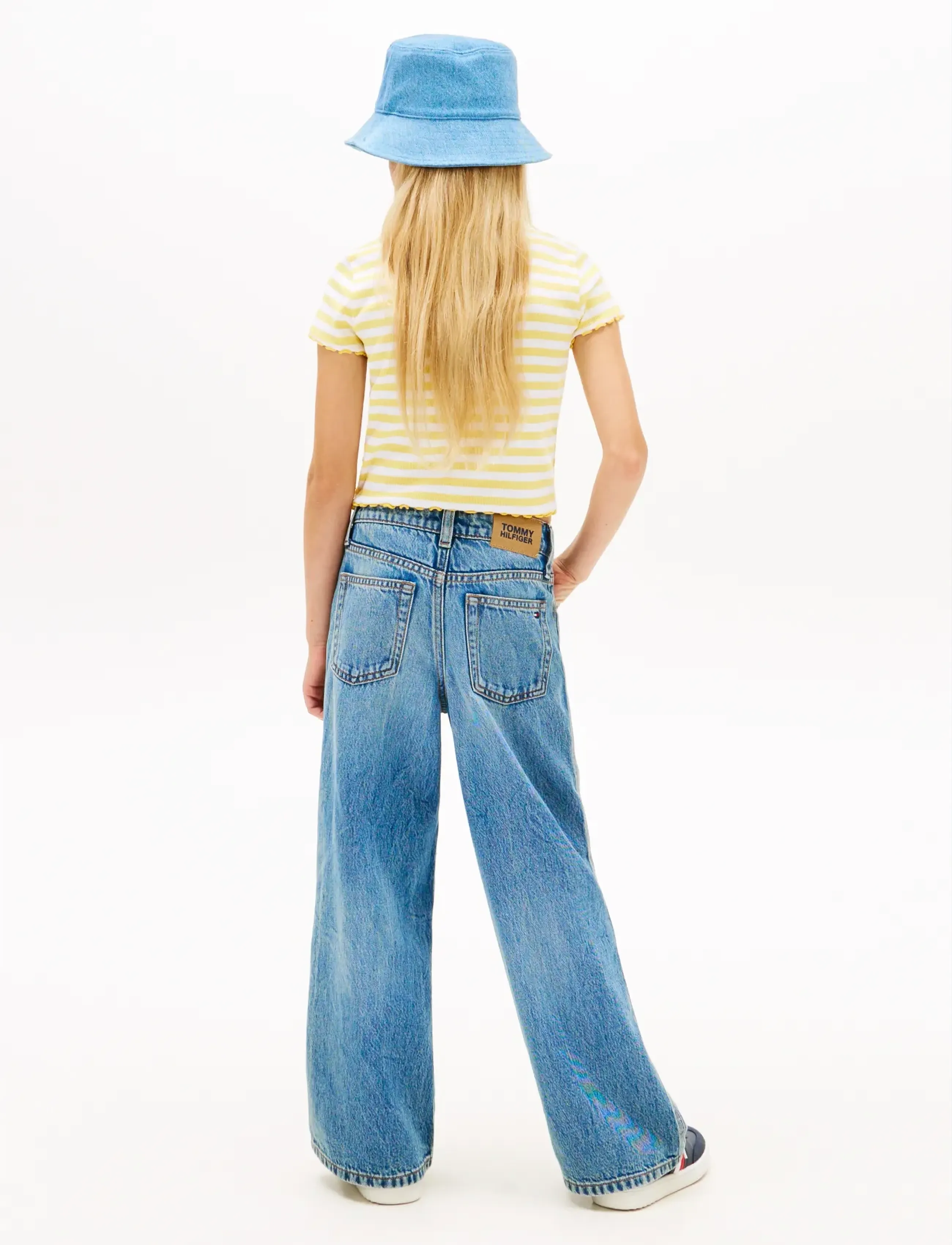 Tommy Hilfiger - ESSENTIAL RIB TOP SS - kurzärmelige - yellow dahlia stripes - 2