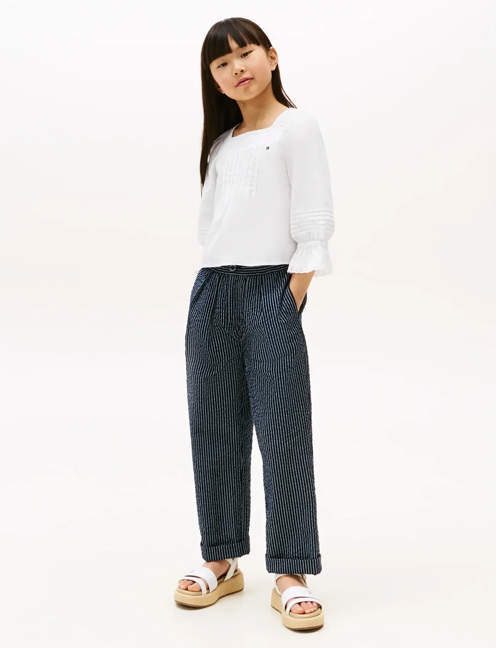 Tommy Hilfiger - BRODERIE ANGLAISE BLOUSE - blusen & tuniken - white - 2