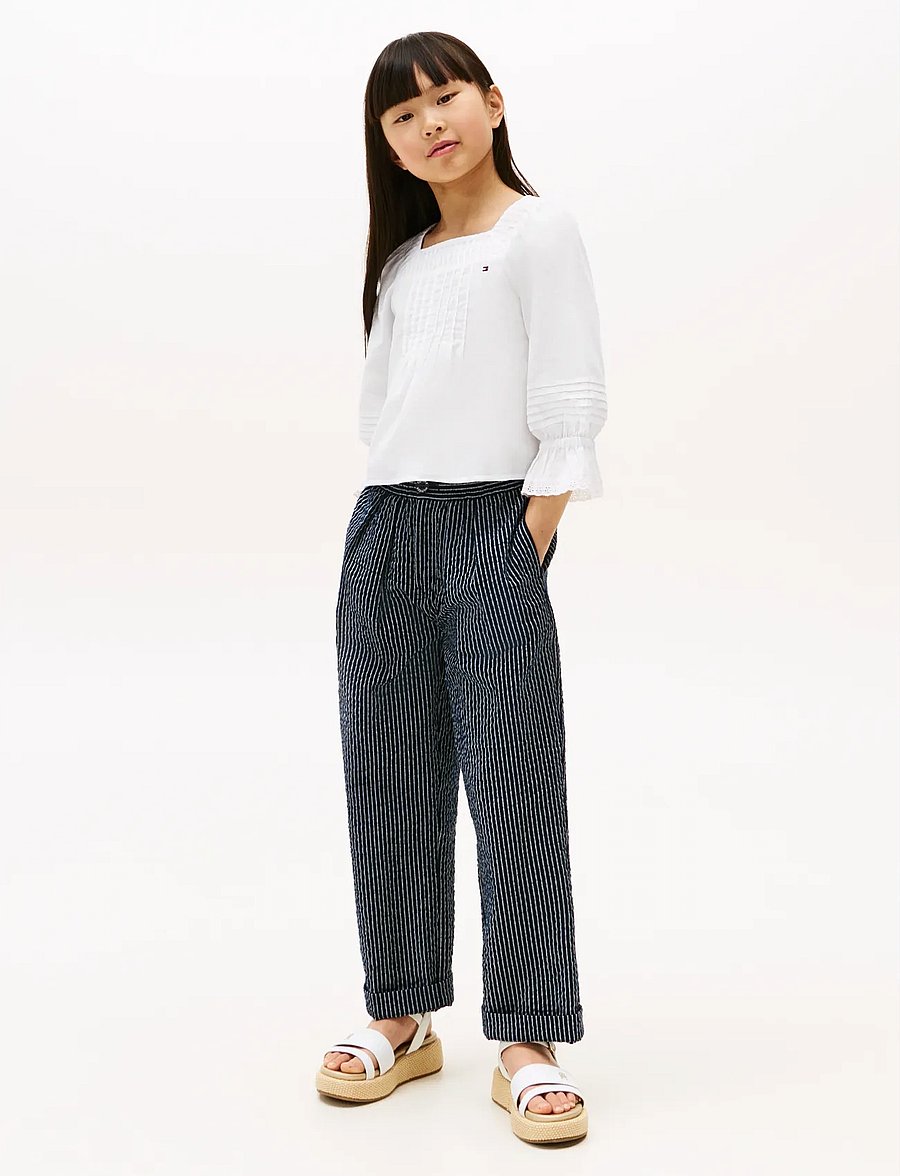 Tommy Hilfiger - BRODERIE ANGLAISE BLOUSE - chemisiers & tuniques - white - 2