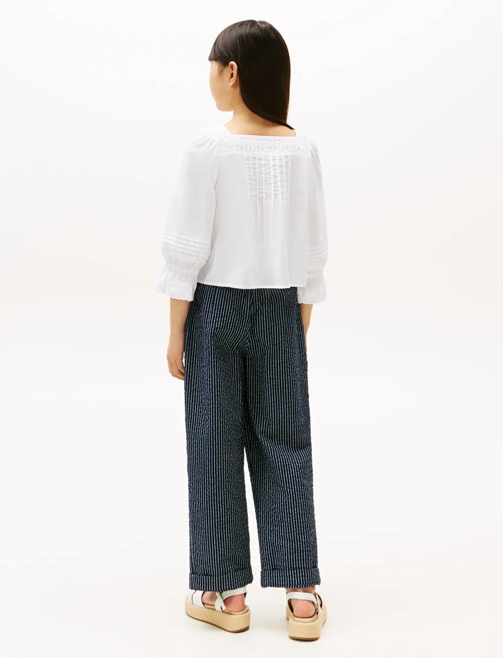 Tommy Hilfiger - BRODERIE ANGLAISE BLOUSE - blusen & tuniken - white - 3