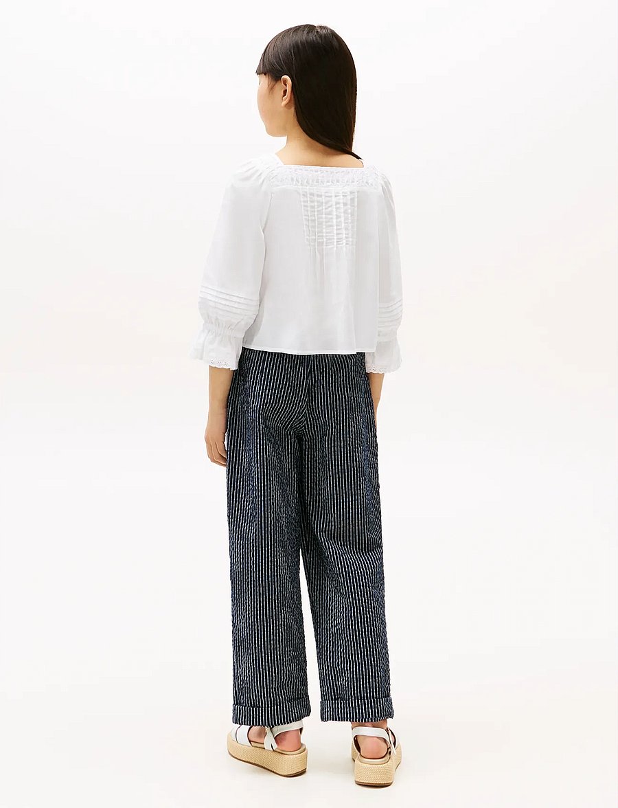 Tommy Hilfiger - BRODERIE ANGLAISE BLOUSE - chemisiers & tuniques - white - 3