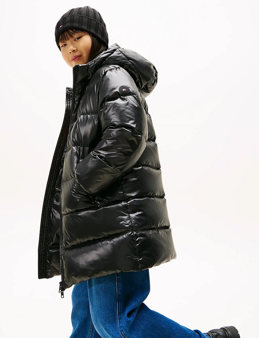 Tommy Hilfiger - ESSENTIAL LONG DOWN JACKET - winterjacke - black - 0