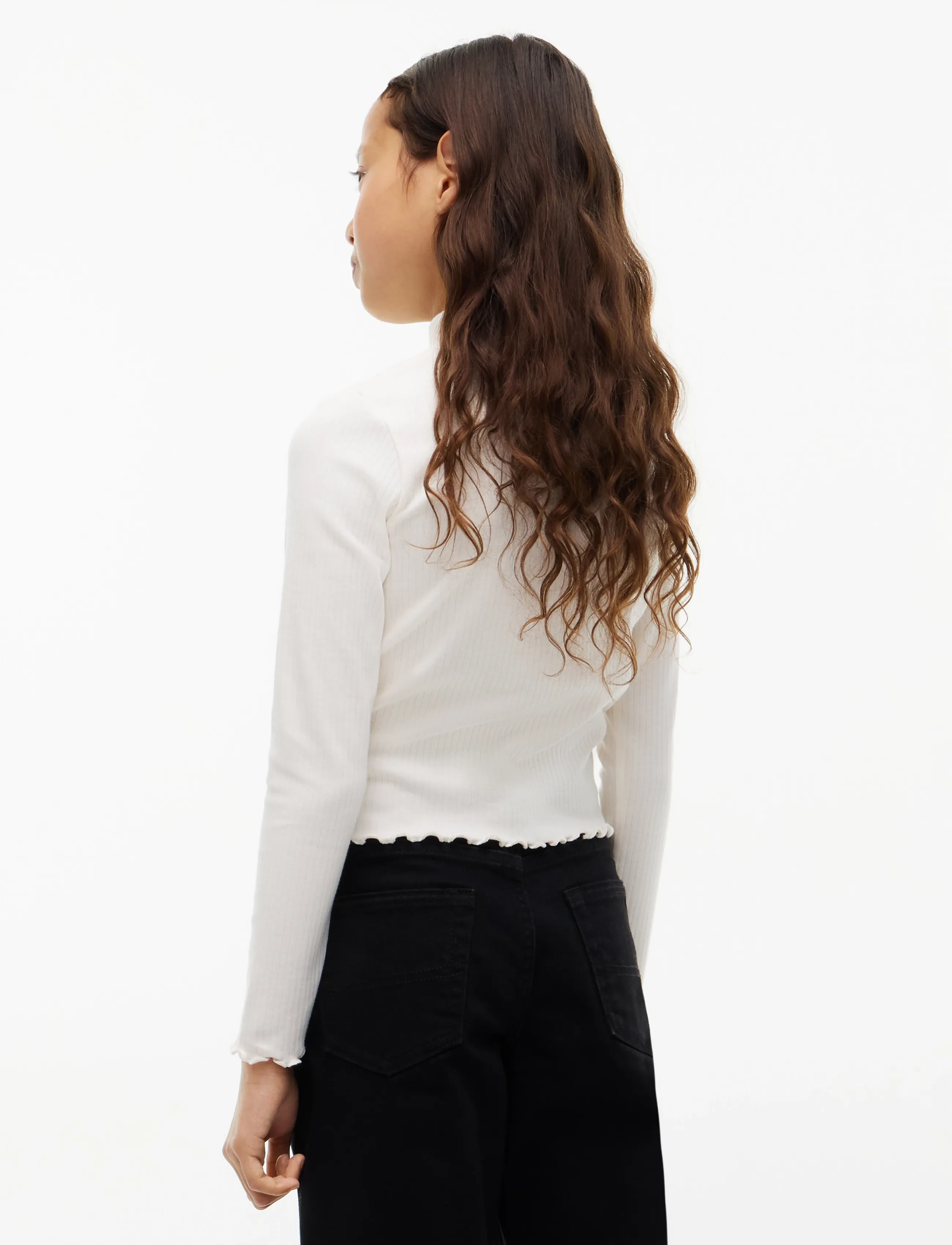 Tommy Hilfiger - MOCK NECK RIB TOP LS - off white - 2