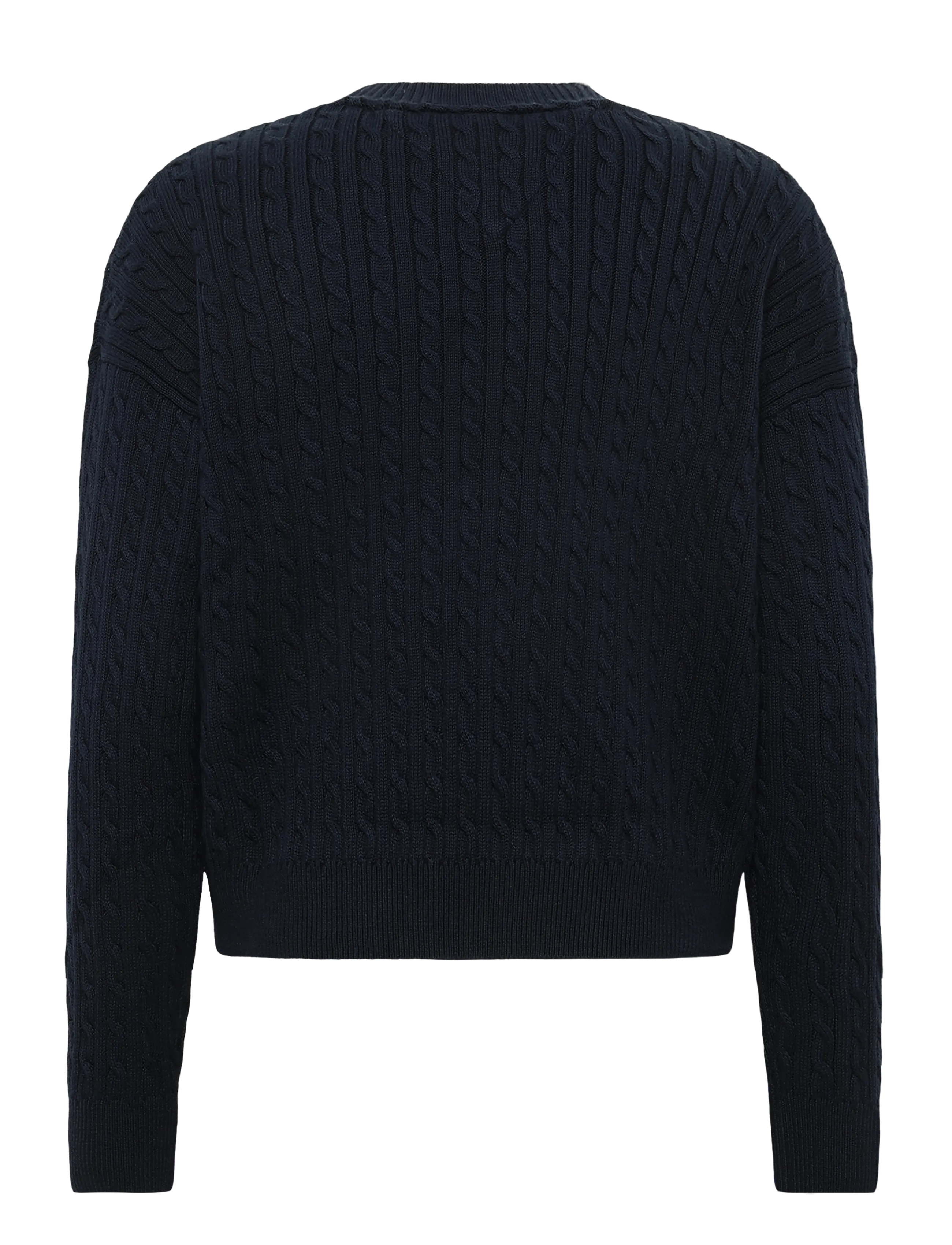 Tommy Hilfiger - CABLE SWEATER - stickade tröjor - dark night navy - 1