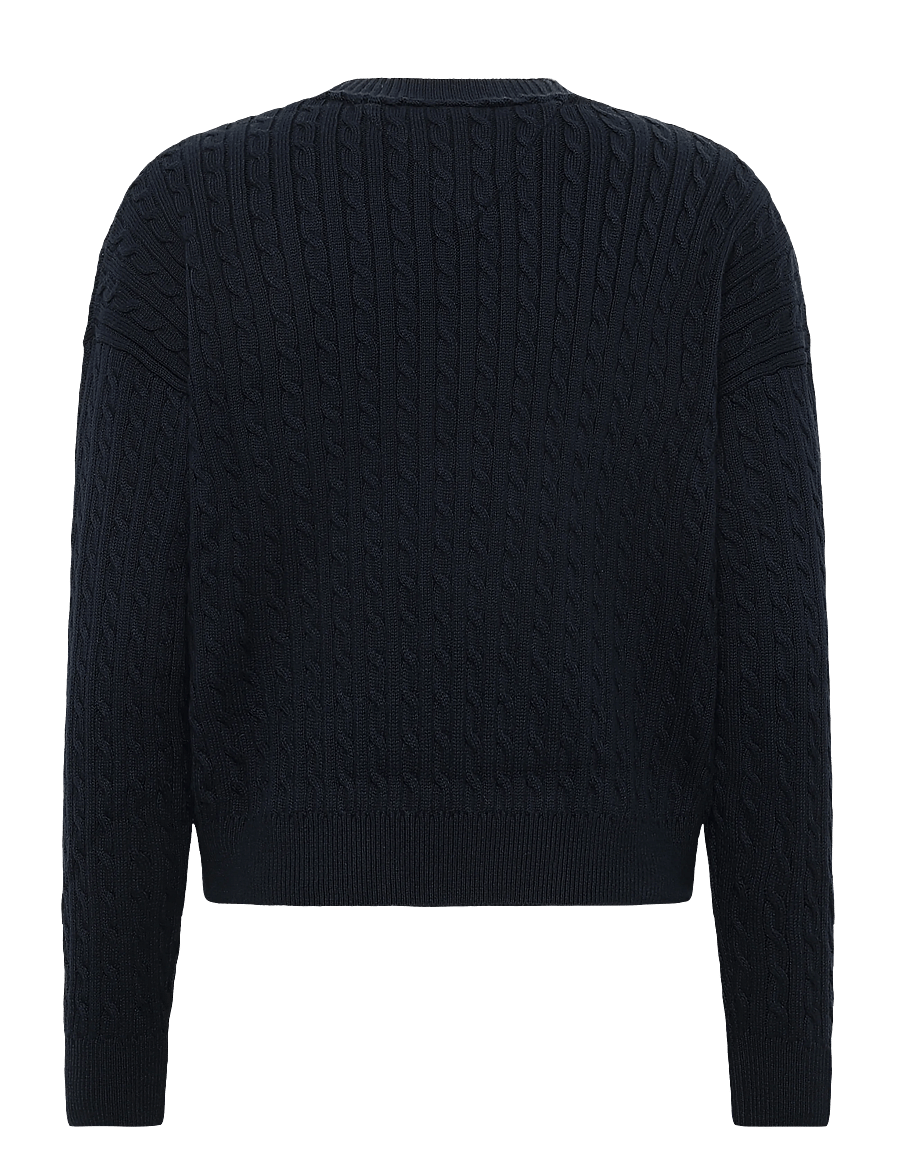 Tommy Hilfiger - CABLE SWEATER - pullover - dark night navy - 1