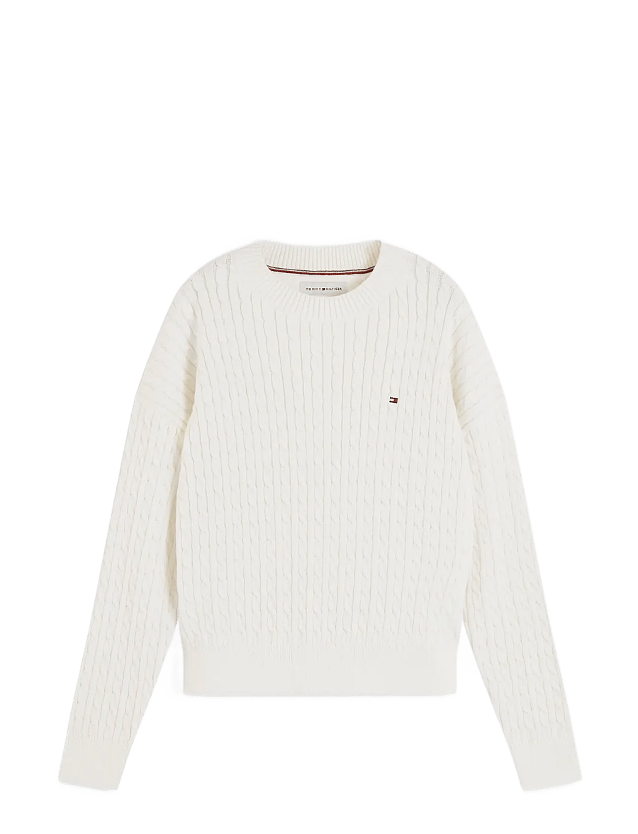 Tommy Hilfiger - CABLE SWEATER - pullover - ivory petal - 1