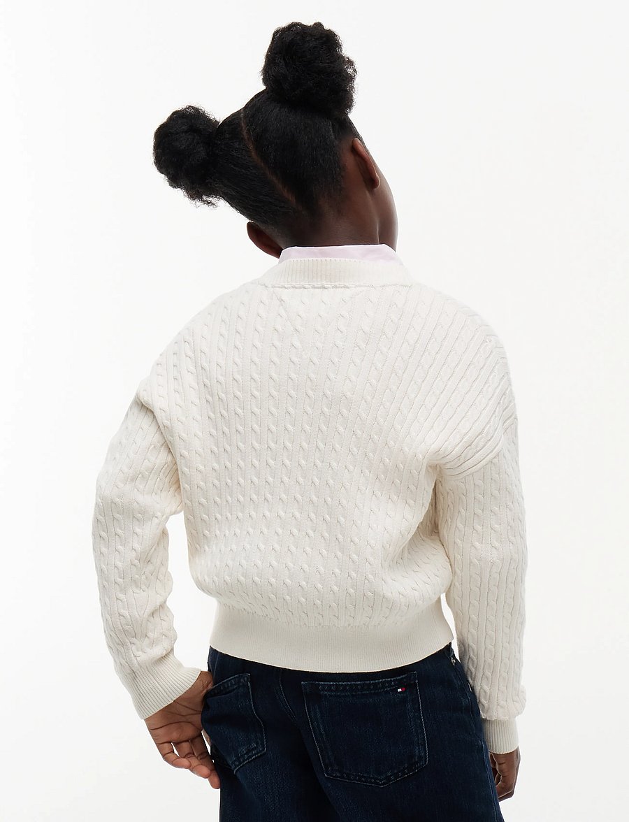 Tommy Hilfiger - CABLE SWEATER - pullover - ivory petal - 2