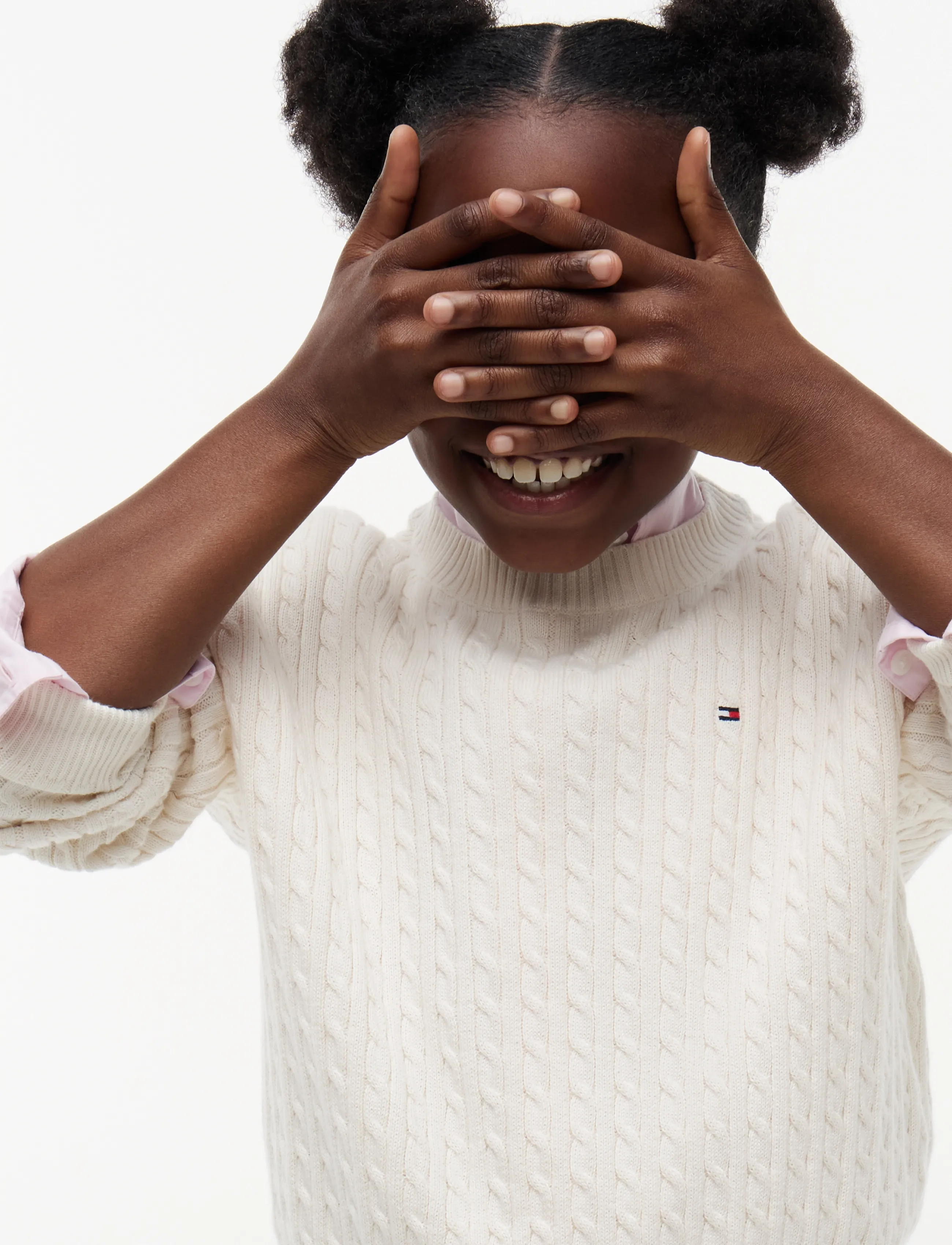 Tommy Hilfiger - CABLE SWEATER - džemprid - ivory petal - 3