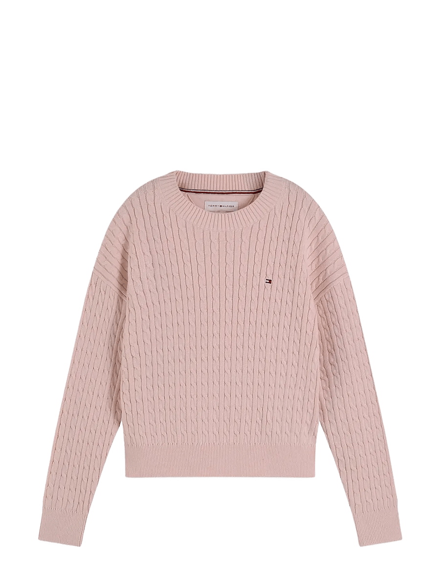 Tommy Hilfiger - CABLE SWEATER - pullover - whimsy pink - 1