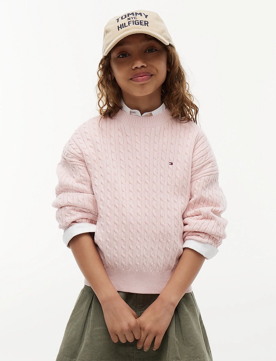 Tommy Hilfiger - CABLE SWEATER - pullover - whimsy pink - 0