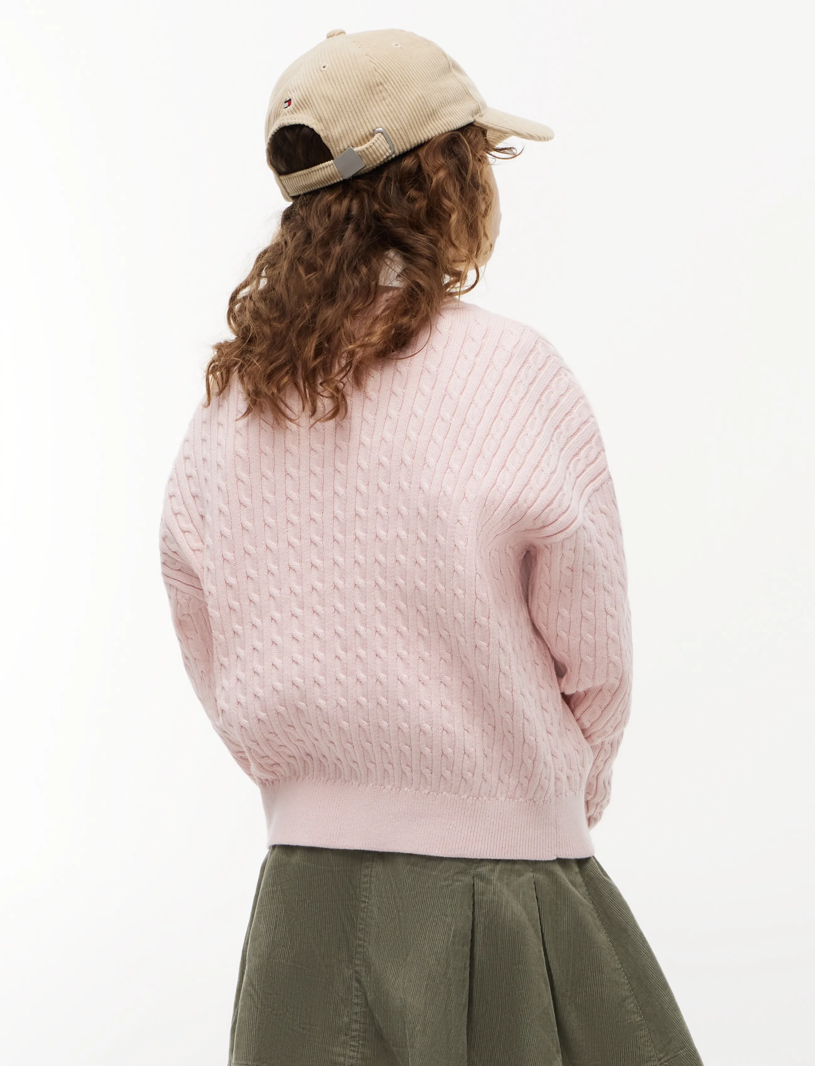 Tommy Hilfiger - CABLE SWEATER - džemprid - whimsy pink - 2