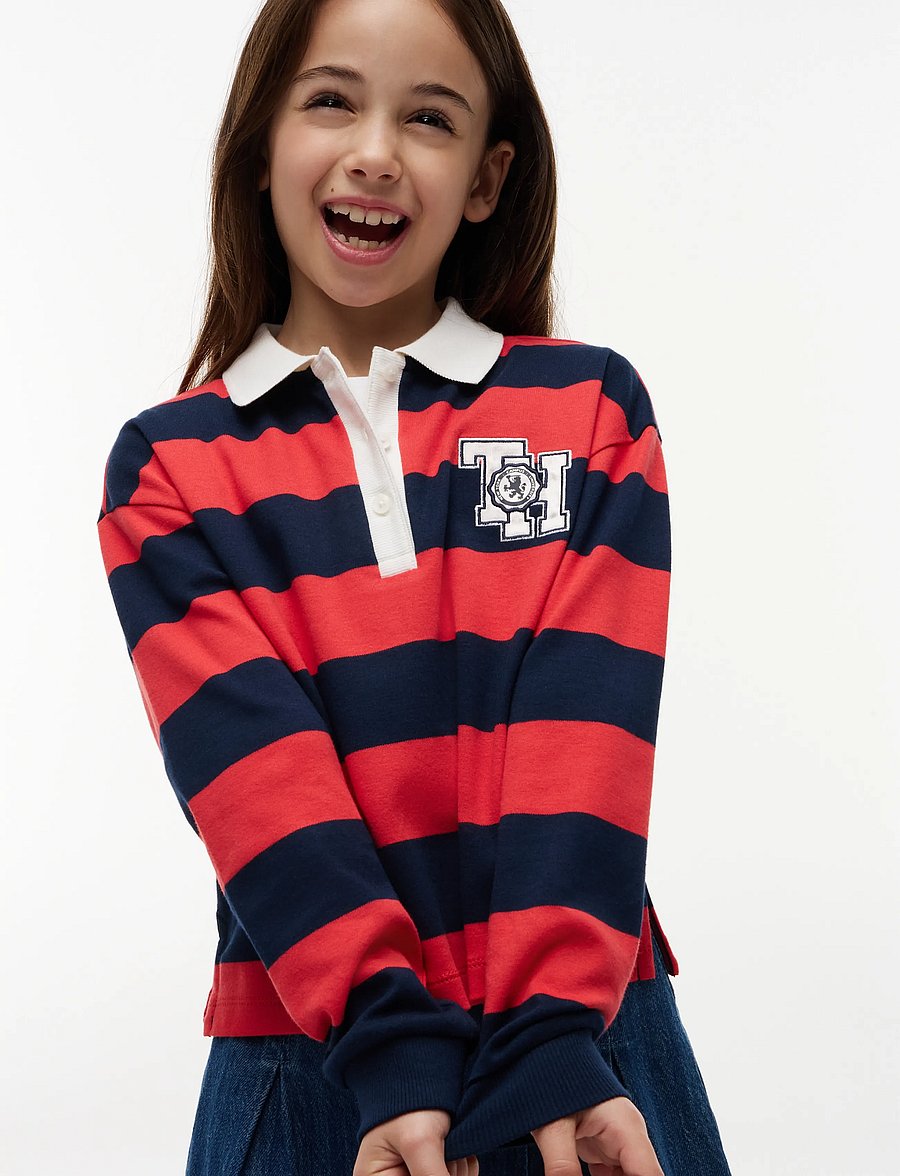 Tommy Hilfiger - STRIPE POLO LS - poloshirts - dark blue stripes - 3
