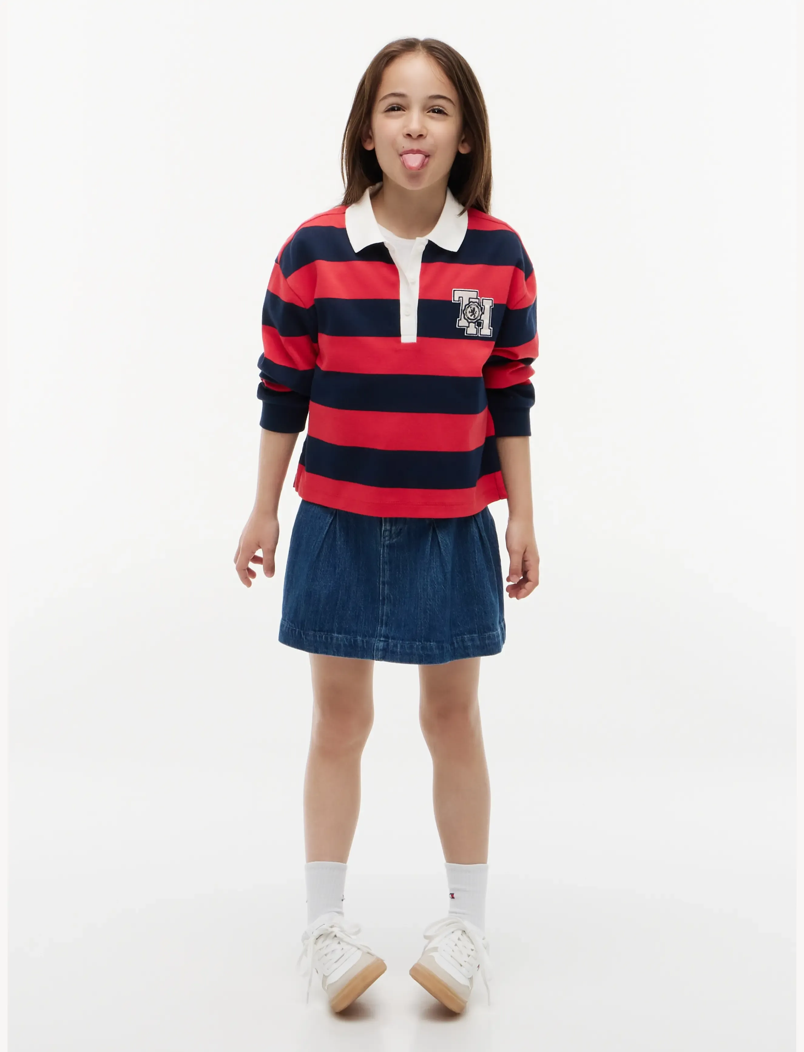 Tommy Hilfiger - STRIPE POLO LS - pikkade varrukatega polod - dark blue stripes - 4