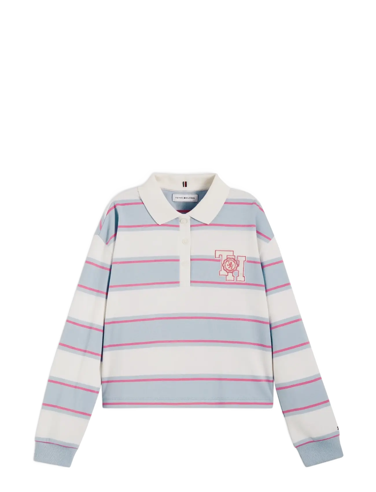 Tommy Hilfiger STRIPE POLO LS - Oberteile - SKY BLUE STRIPES / blue