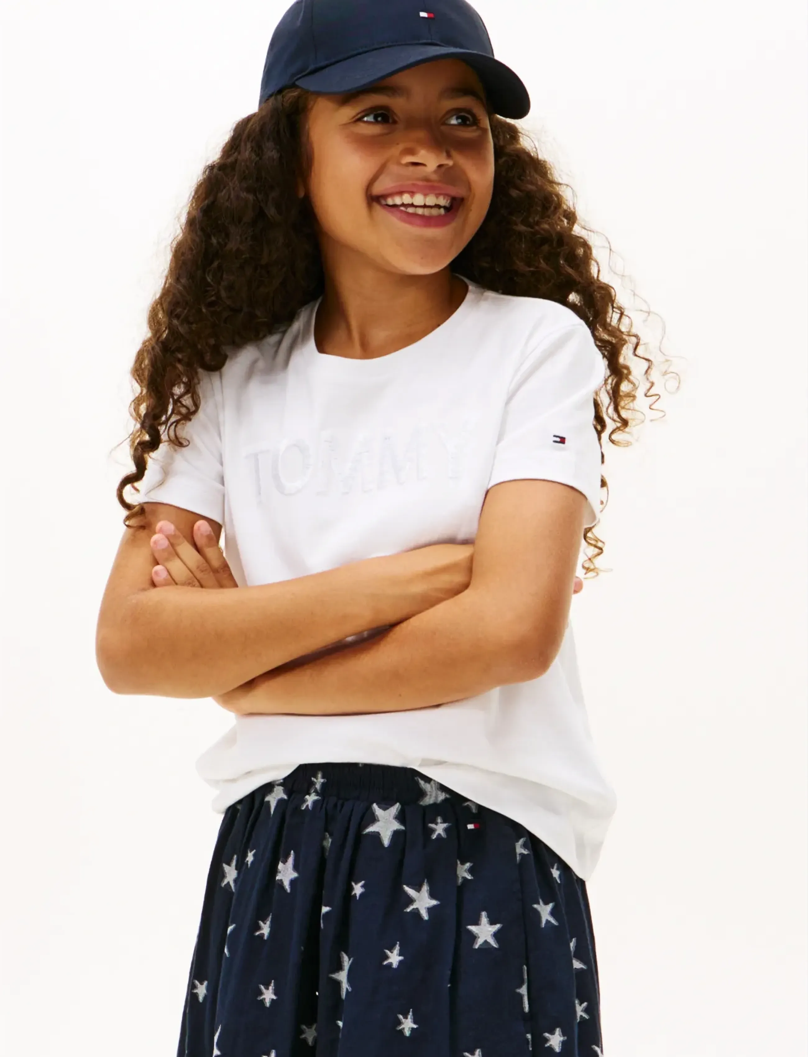 Tommy Hilfiger TOMMY SEQUINS TEE S/S - Oberteile & T-Shirts - WHITE / white
