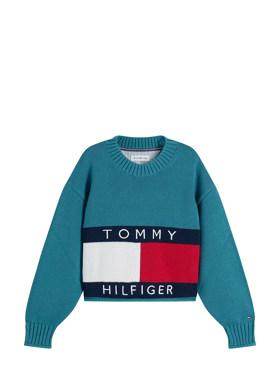 Tommy Hilfiger - HERITAGE SWEATER - trøjer - platinum teal - 0