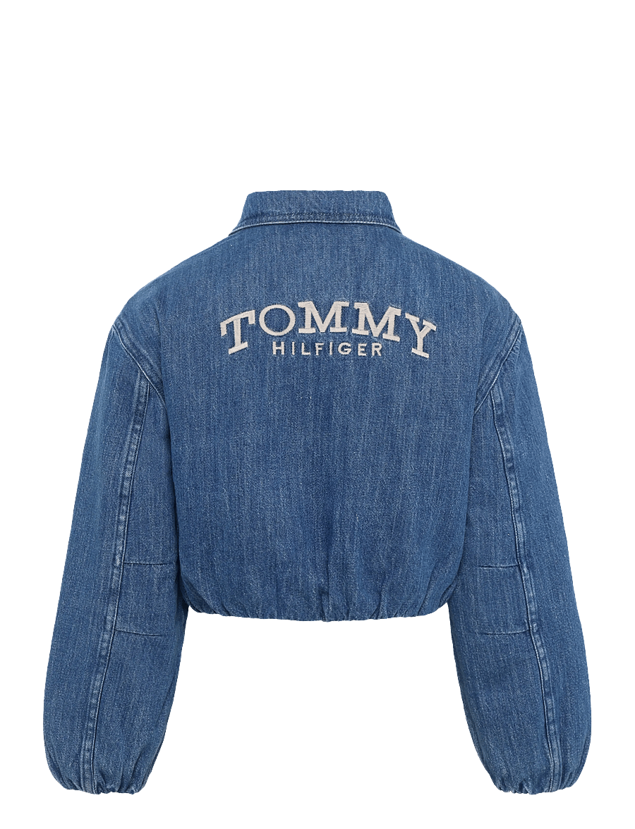Tommy Hilfiger - DENIM BOMBER - džinsiniai švarkeliai - denim medium soft - 1