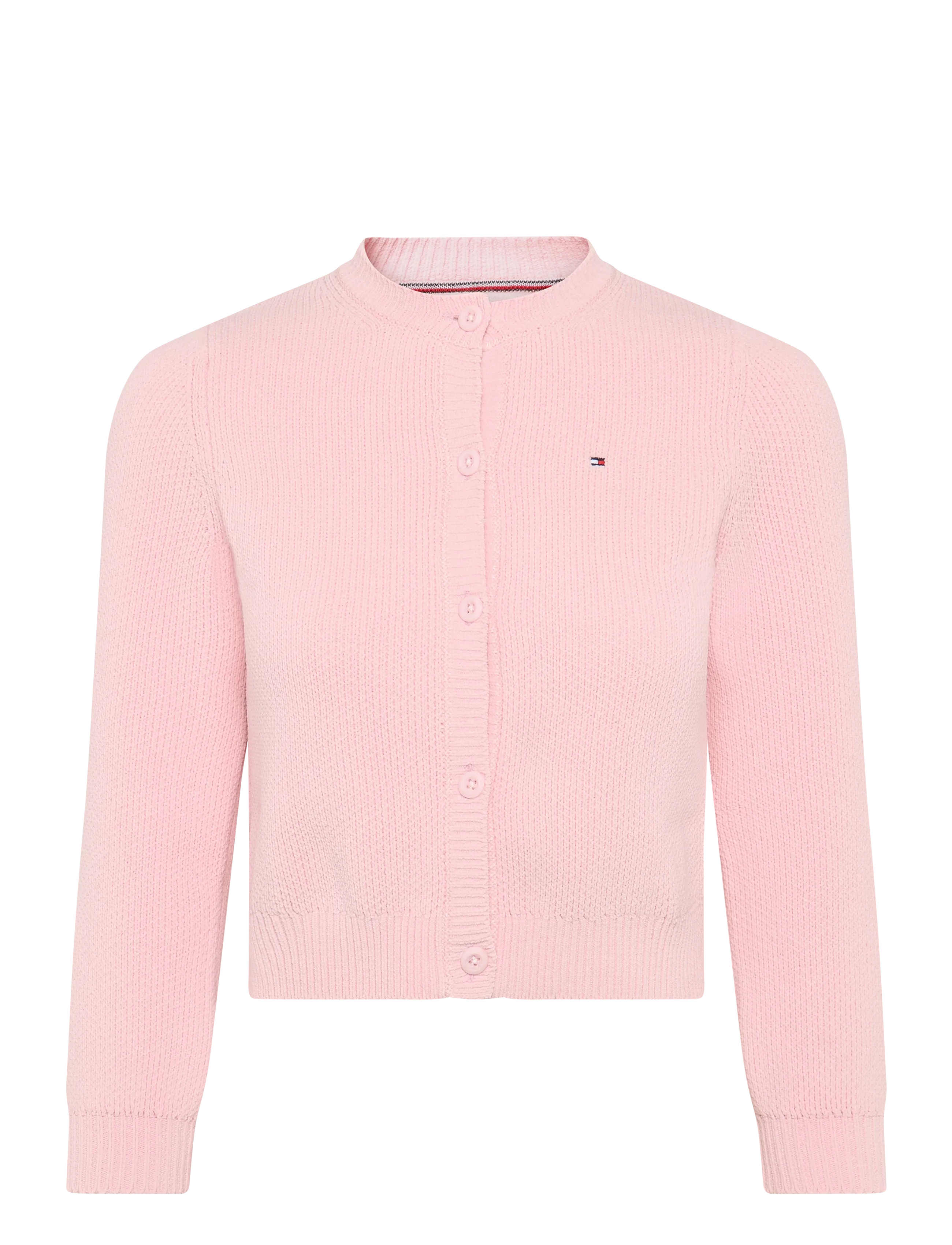 Tommy Hilfiger Chenille Cardigan, Børn, Chenille Cardigan, Pink, Str: 176