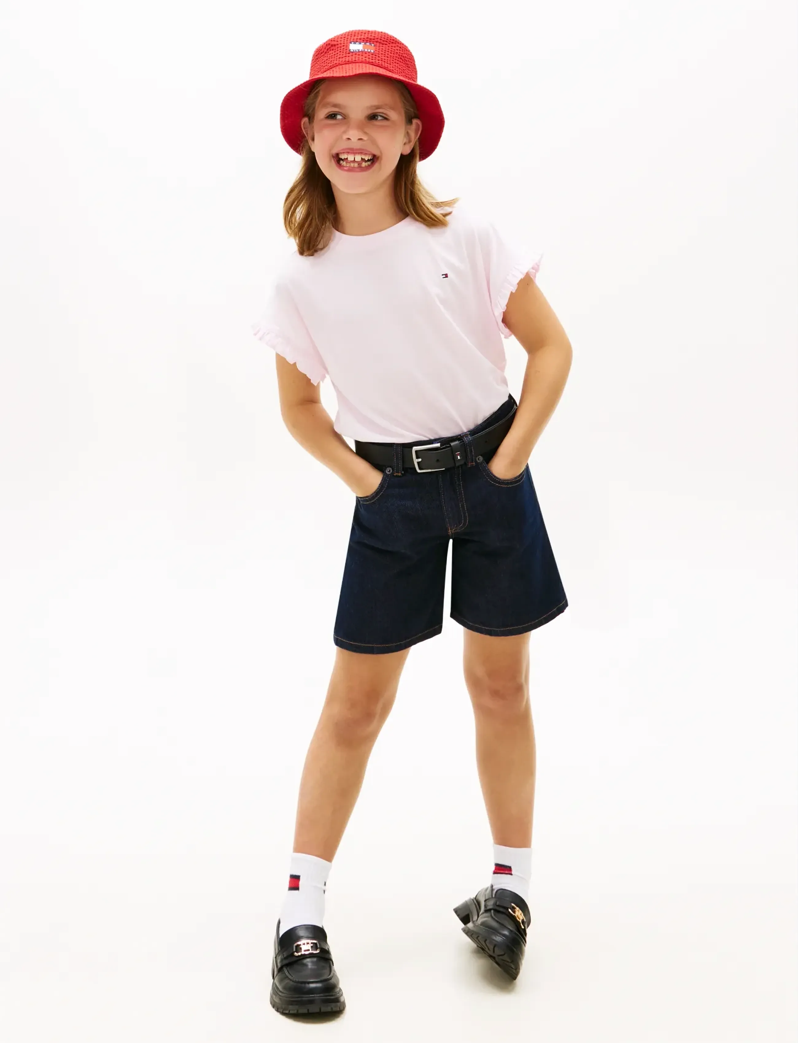 Tommy Hilfiger - Essential Ruffle Sleeve Tee - short-sleeved t-shirts - pearly pink - 3