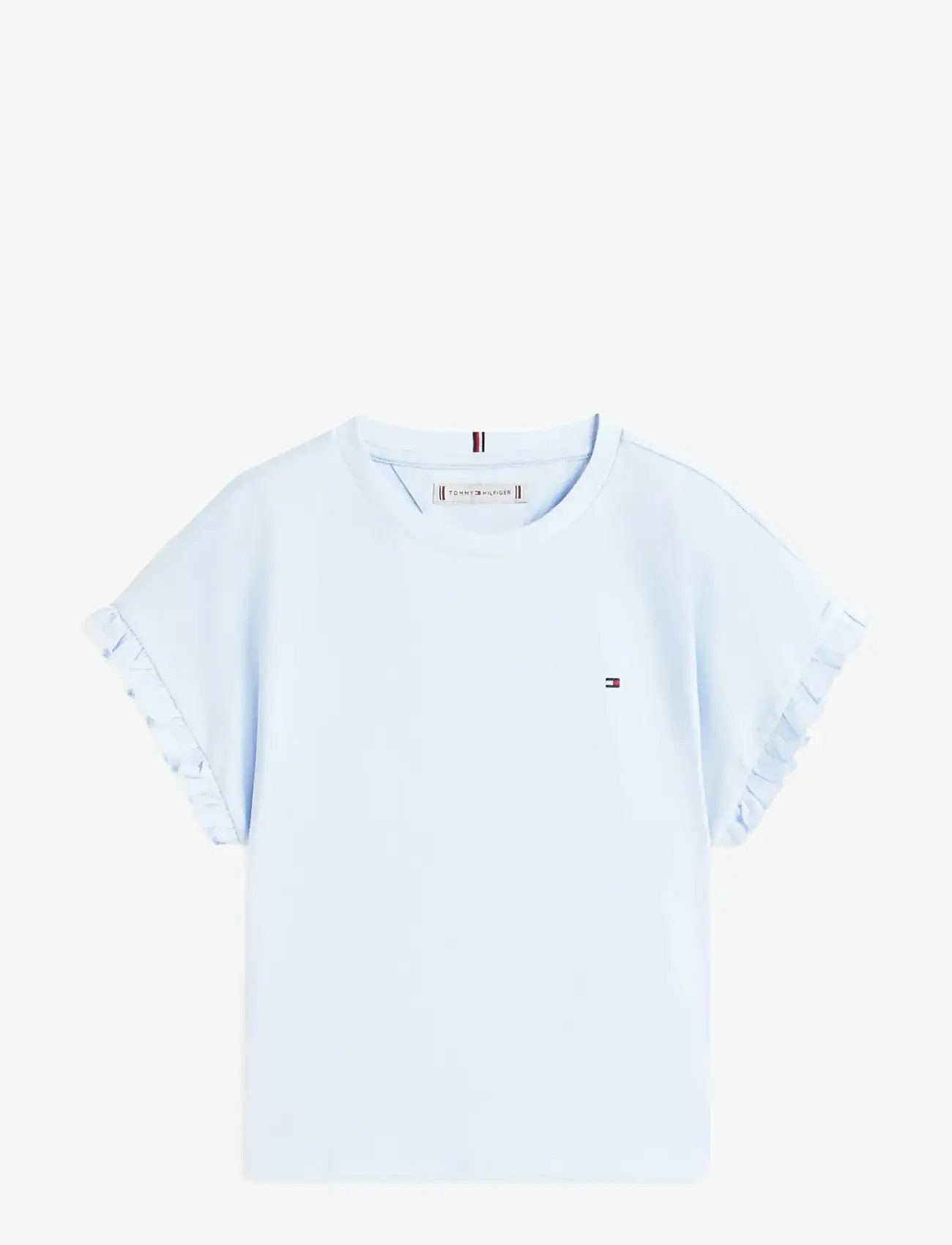 Tommy Hilfiger - Essential Ruffle Sleeve Tee - kurzärmelige - sweet blue - 1