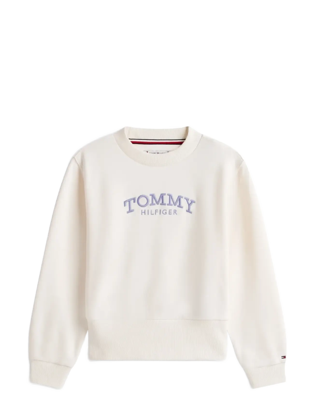 Tommy Hilfiger HIGH RIB HEM CREW NECK - Sweatshirts & Hoodies - ANCIENT WHITE / cream