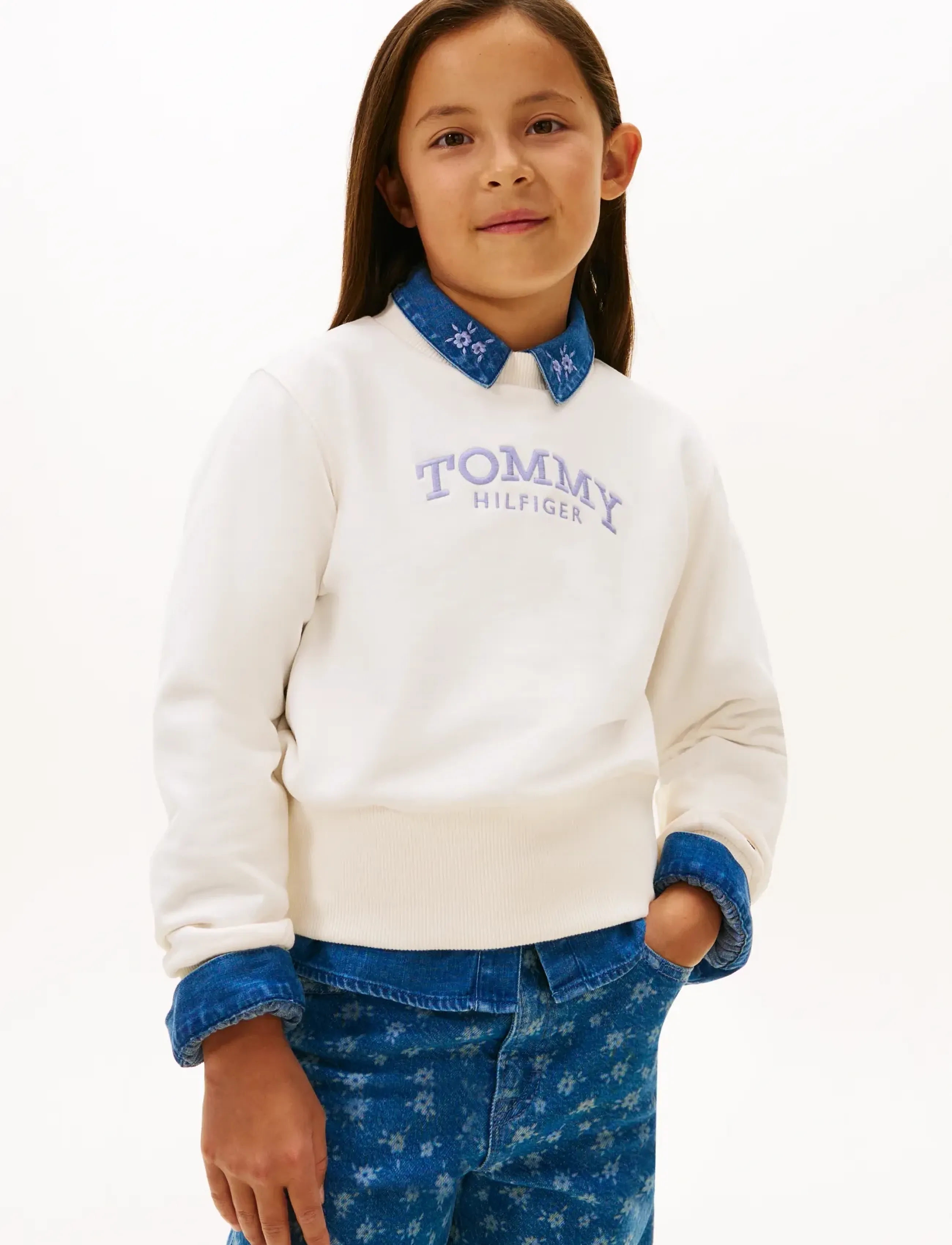 Tommy Hilfiger HIGH RIB HEM CREW NECK - Sweats et sweats à capuche - ANCIENT WHITE / cream