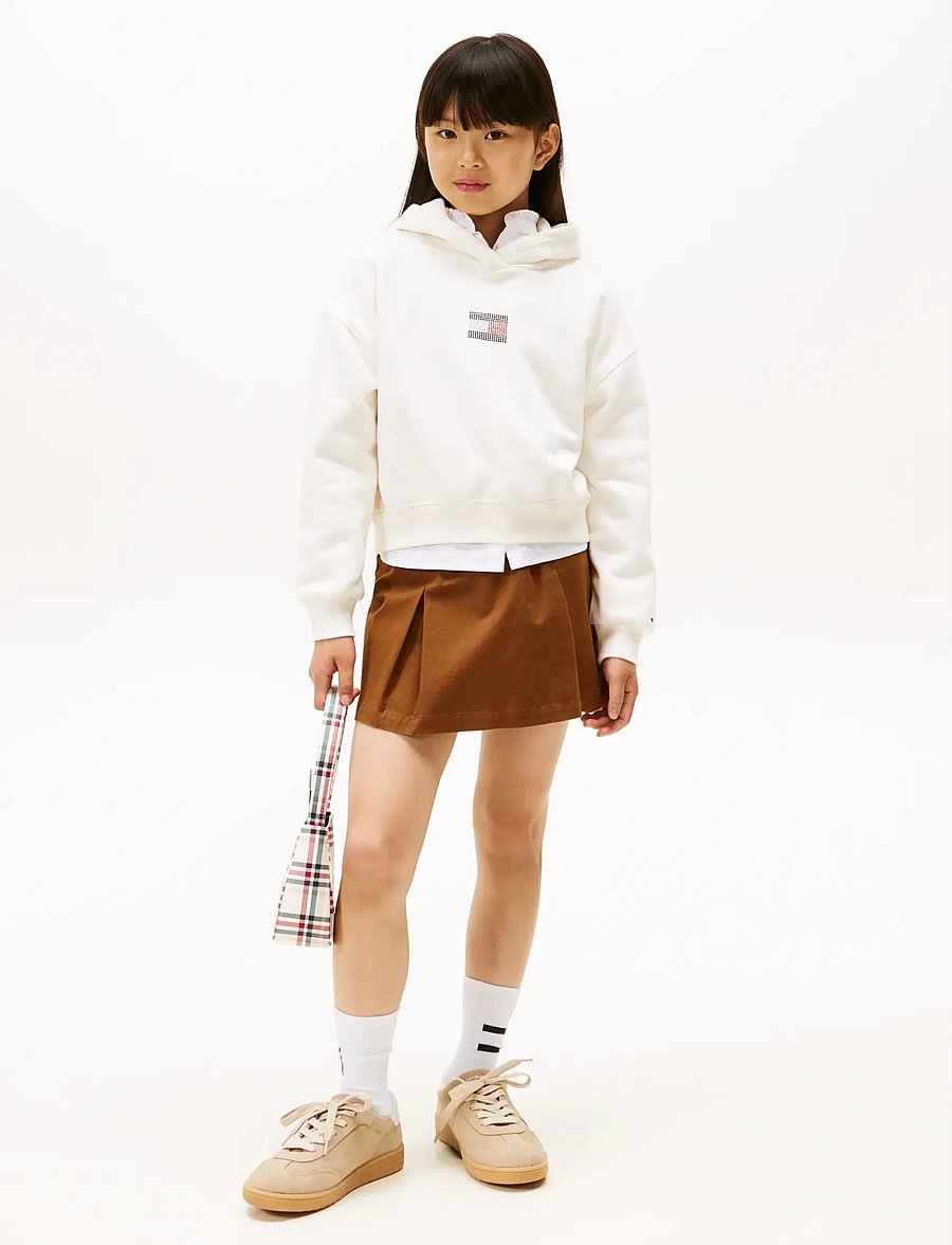 Tommy Hilfiger - RHINE STONE FLAG HOODIE - kapuzenpullover - ivory silk - 2